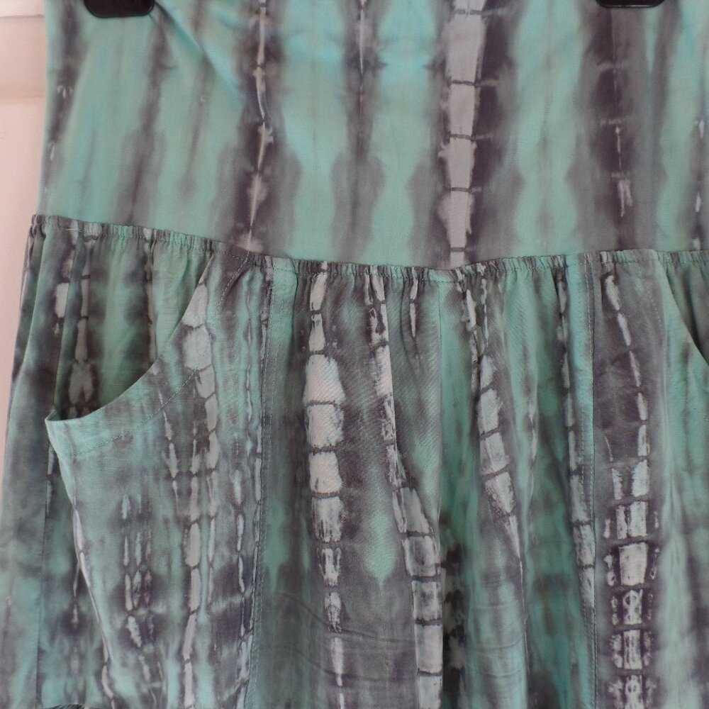 Happy Bohemians Tiered Tie-Dyed Rock Star pant Wide Leg Pants MINT M/L NWOT - Picture 10 of 12